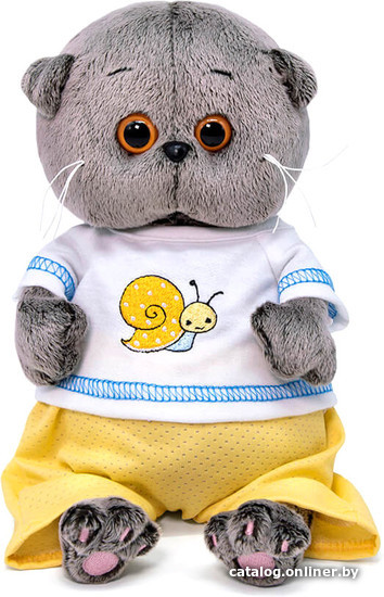 

Классическая игрушка BUDI BASA Collection Басик Baby в футболке с улиткой BB-081 (20 см)