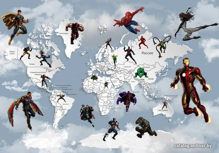 

Фотообои Citydecor Superhero 2 с защитным покрытием 200x140
