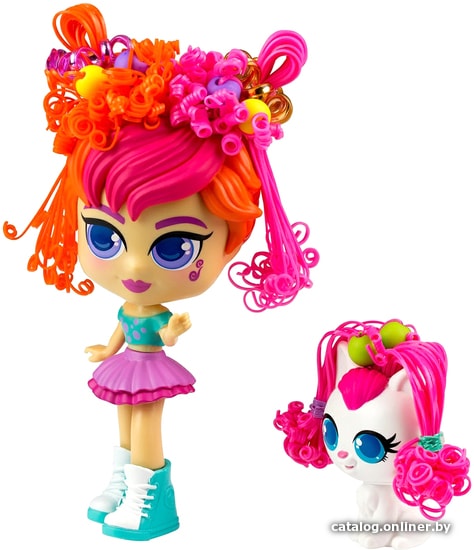 

Кукла Silverlit Curli Girls Именинница Мейли с белым котенком Лулу 82099