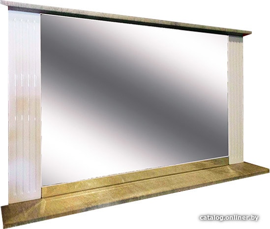 

Гамма Зеркало Люкс 2 90x65 (камень светлый)
