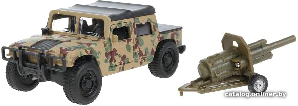 

Пикап Технопарк Hummer H1 с пушкой SB-18-09-H1+CANNON-WB