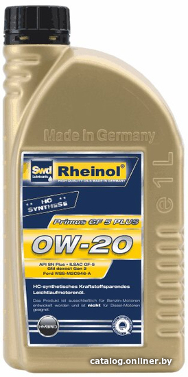 

Моторное масло Rheinol Primus GF5 Plus 0W-20 1л