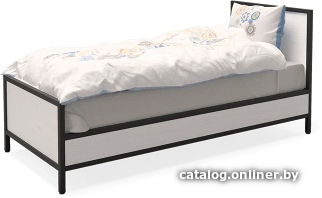 

Кровать Millwood Neo Loft КМ-2.1/1 Ш (дуб белый/металл черный)
