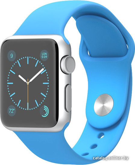 

Умные часы Apple Watch Sport 38mm Silver with Blue Sport Band (MLCG2)