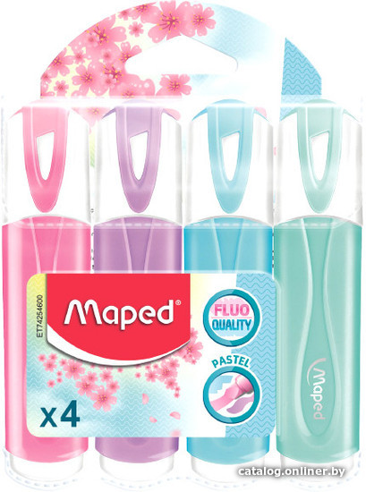 

Текстовыделитель Maped FluoPeps Classic Pastel ассорти 742546 (4 цв)