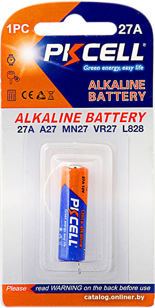 

Батарейка PKCELL Ultra Digital Alkaline 27A 12V 1 шт.
