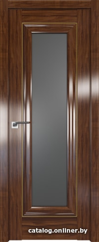 

Межкомнатная дверь ProfilDoors 24X 60x200 (орех амари золото/стекло графит)