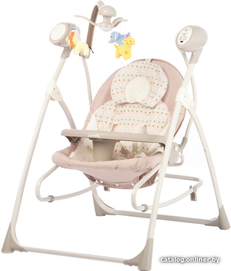 

Качалка Carrello Nanny 3в1 CRL-0005 (бежевые точки)