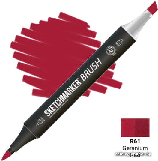 

Маркер художественный Sketchmarker Brush Двусторонний R61 SMB-R61 (красная герань)