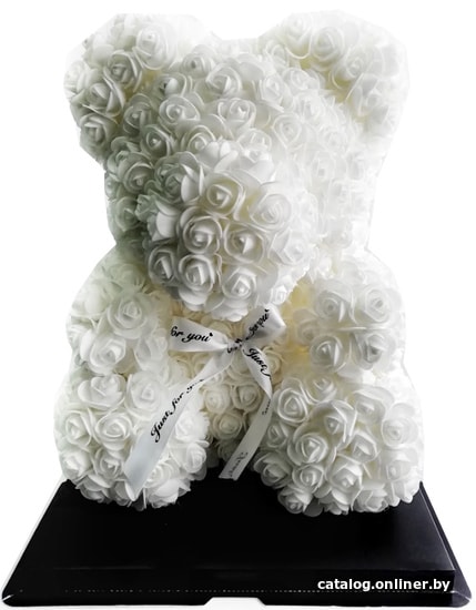 

Цветы, букеты Teddy Rose Bear Мишка из роз 40 см (белый)