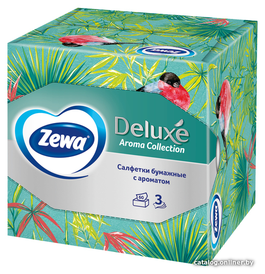 

Бумажные салфетки Zewa Deluxe Aroma Collection 3 слоя (60 шт)