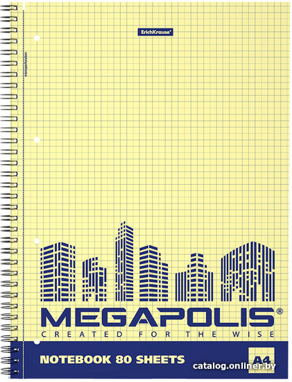 

Набор тетрадей Erich Krause Megapolis Yellow Concept 80 л клетка 060250169-20355 (4 шт)