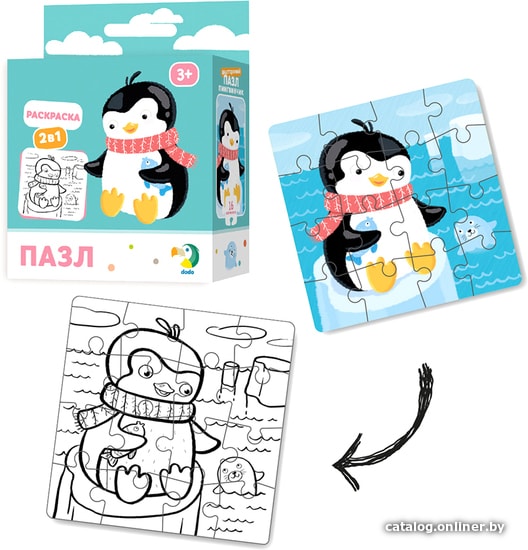 

Мозаика/пазл Dodo Пингвинчик 2 в 1