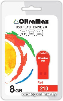 

USB Flash Oltramax 210 8GB (красный) [OM-8GB-210-Red]