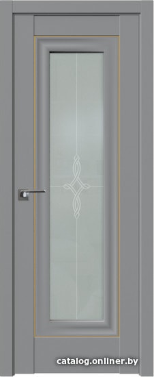 

Межкомнатная дверь ProfilDoors 24U 60x200 (манхэттен/узор матовый/золото)