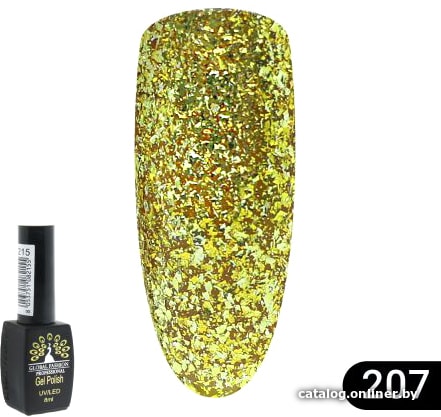 

Гель-лак Global Fashion Black Elite (тон 207) 8 мл