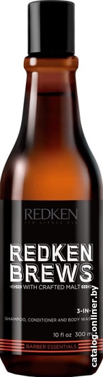 

Redken Brews шампунь, кондиционер и гель для душа 3-В-1 300 мл