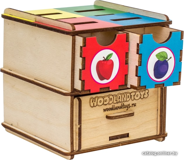 

Сортер WoodLand Toys Комодик-куб Фрукты 119105