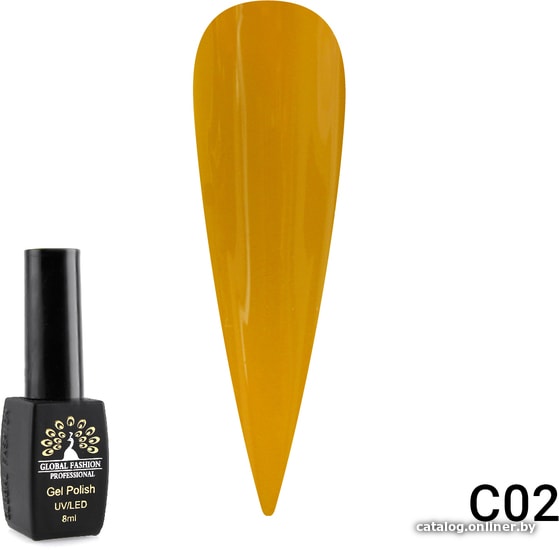 

Гель-лак Global Fashion Black Elite серии C (тон C02) 8 мл