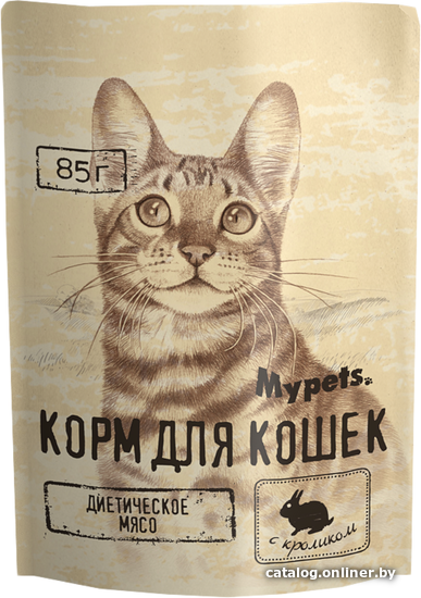 

Пресервы Mypets с кроликом 85 г
