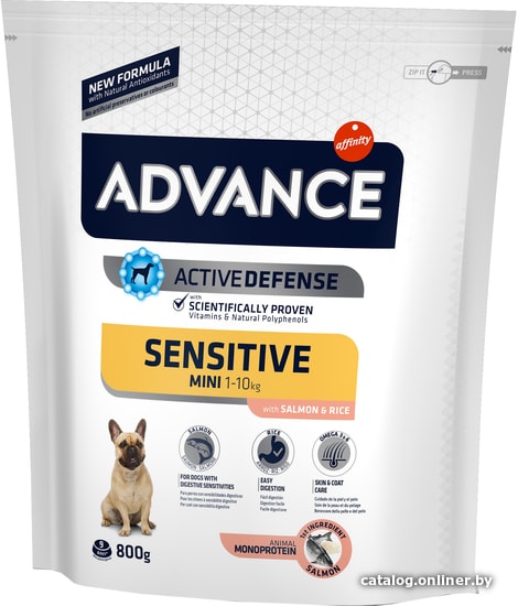 

Сухой корм для собак Advance Sensitive Mini 0.8 кг