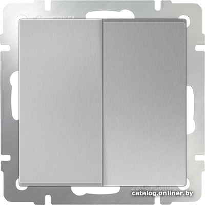 

Выключатель проходной Werkel WL06-SW-2G-2W (серебряный)