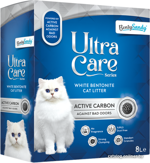 

Наполнитель для туалета BentySandy Ultra Care Active Carbon 8 л