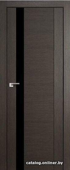 

Межкомнатная дверь ProfilDoors 62Х 60x200 (грей мелинга/стекло черный лак)