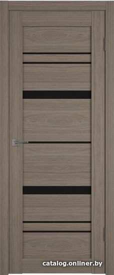 

Межкомнатная дверь Atum Pro Х25 90x200 (brun oak, стекло black gloss)