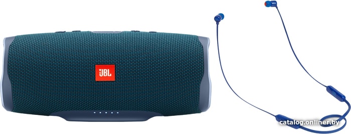 

Беспроводная колонка JBL Charge 4 (синий) + T110BT (синий)