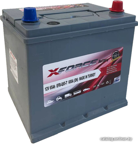 

Автомобильный аккумулятор XFORCE EFB Asia 65 JR (65 А·ч)