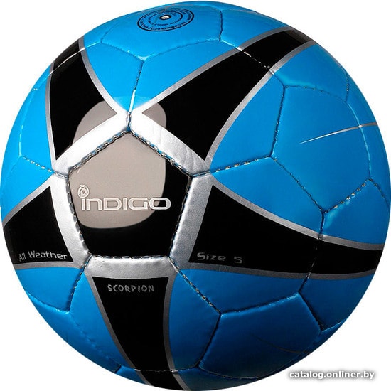 

Футбольный мяч Indigo Scorpion D04 (5 размер, синий/черный)
