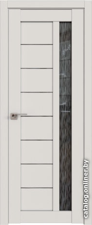

Межкомнатная дверь ProfilDoors 37U 90x200 (дарквайт, стекло дождь черный)