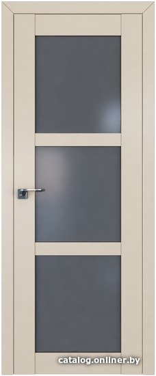 

Межкомнатная дверь ProfilDoors 2.13U 90x200 (магнолия сатинат, стекло графит)