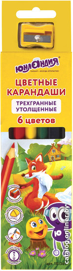 

Набор цветных карандашей Юнландия Сказочный мир 181369 (6цв)