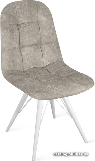 

Стул Трия Райс К3 (белый матовый/микровелюр Wellmart Dark Beige)