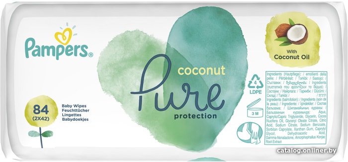 

Pampers Coconut Pure (2x42 шт)