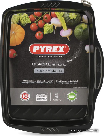 

Форма для запекания Pyrex Black Diamond AS40RRB/E006