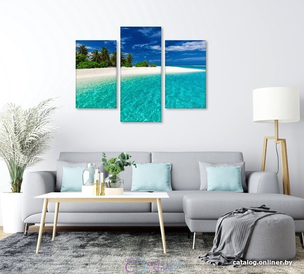 

Модульная картина Citydecor Море/Водопады 5.8 70x96 см