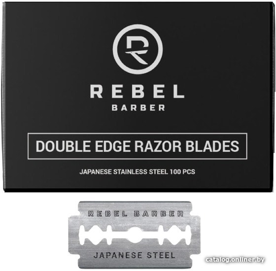 

Сменные кассеты для бритья Rebel Barber Double Edge Blade 100 шт