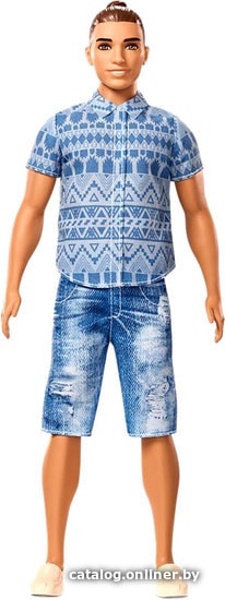 

Кукла Barbie Ken Fashionistas Doll 13 Distressed Denim - Broad
