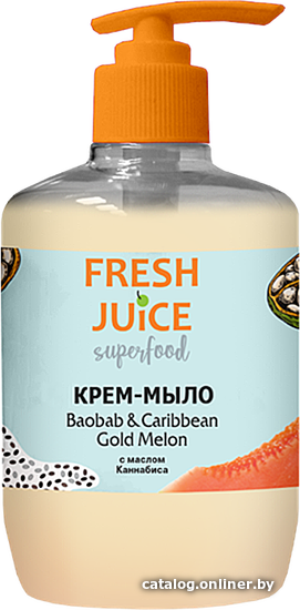 

Fresh Juice Крем-мыло Superfood Baobab & Caribbean Gold Melon 460 мл