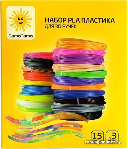 

Набор пластика SamoTamo PLA 1.75 мм (15 цветов)