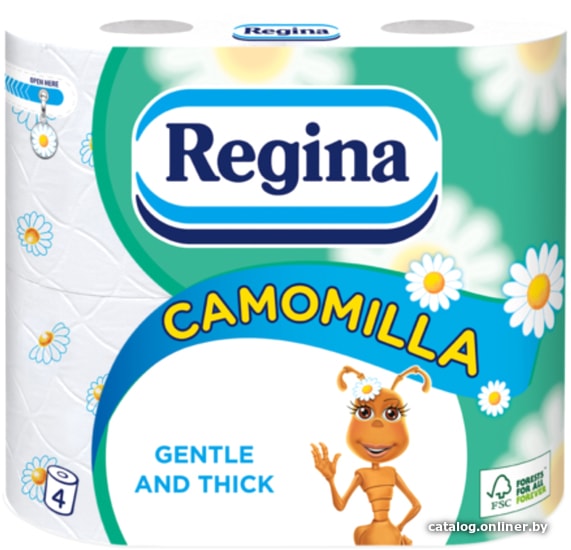 

Туалетная бумага Regina Aloe Vera (4 рулона)