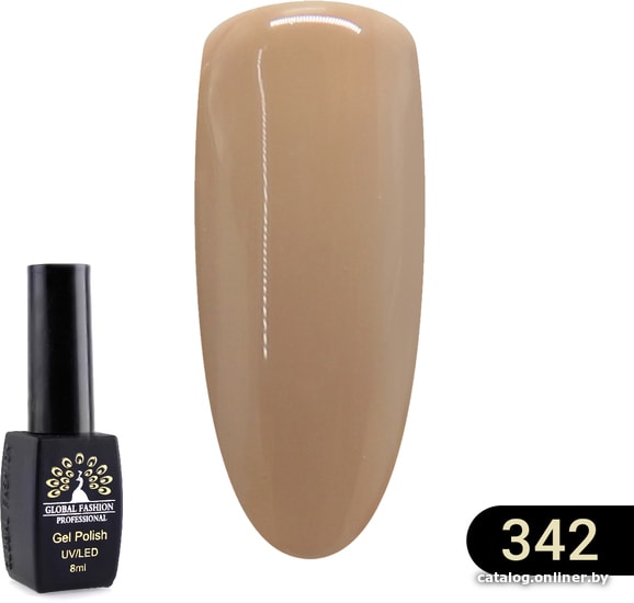 

Гель-лак Global Fashion Black Elite (тон 342) 8 мл
