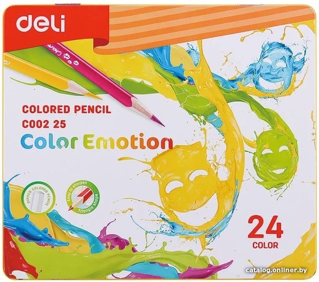 

Набор цветных карандашей Deli Color Emotion 00225 (24 цв)