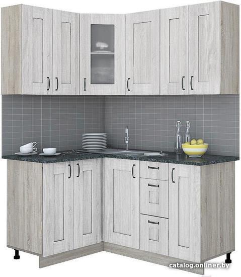 

Готовая кухня Интерлиния Мила Хольц 12x16 (шимо светлый)