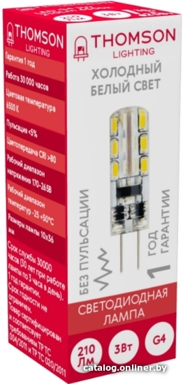 

Светодиодная лампочка Thomson Led G4 TH-B4225