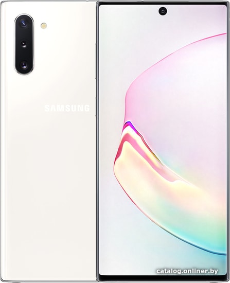 

Смартфон Samsung Galaxy Note10 N9700 8GB/256GB Dual SIM Snapdragon 855 (белый)
