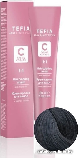 

Крем-краска для волос Tefia Color Creats 4/81 (брюнет шоколад пепельный)